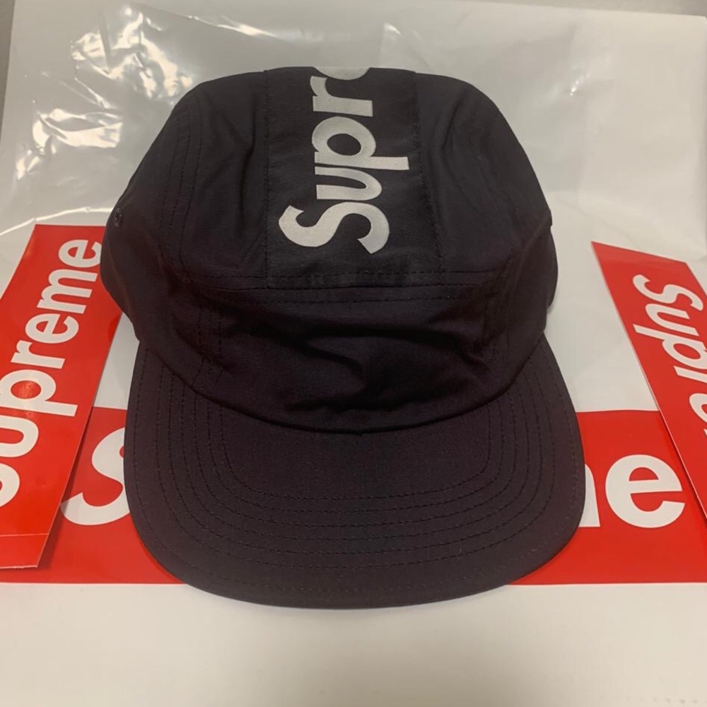 Supreme Camp Hat Top Panel Stripe Black, Brand New